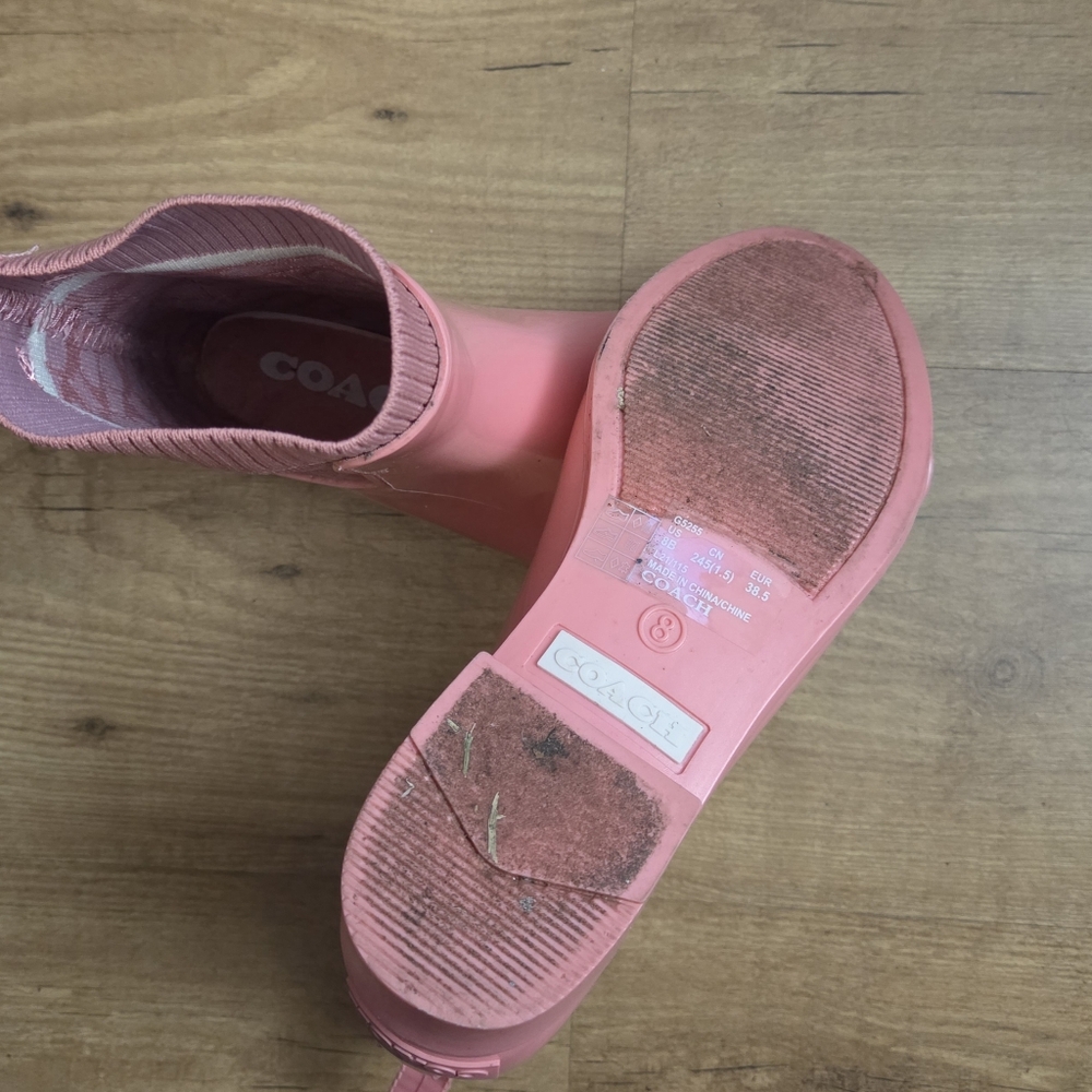 Coach Taffy Rubber Rain Bootie - Picture 12 of 13